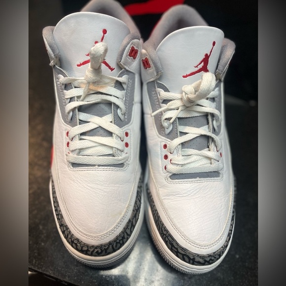 Sz 11.5 Air Jordan 3 Retro GS \'Fire Red\' 2022 main image 7